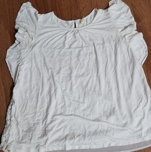 Matilda Jane white lace shirt large